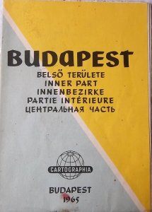 Budapest Belső Területe térkép 1965