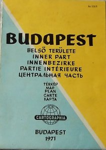 Budapest Belső Területe térkép 1971