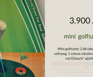 mini golfszett-wc-n jis játszható-3990ft- akció